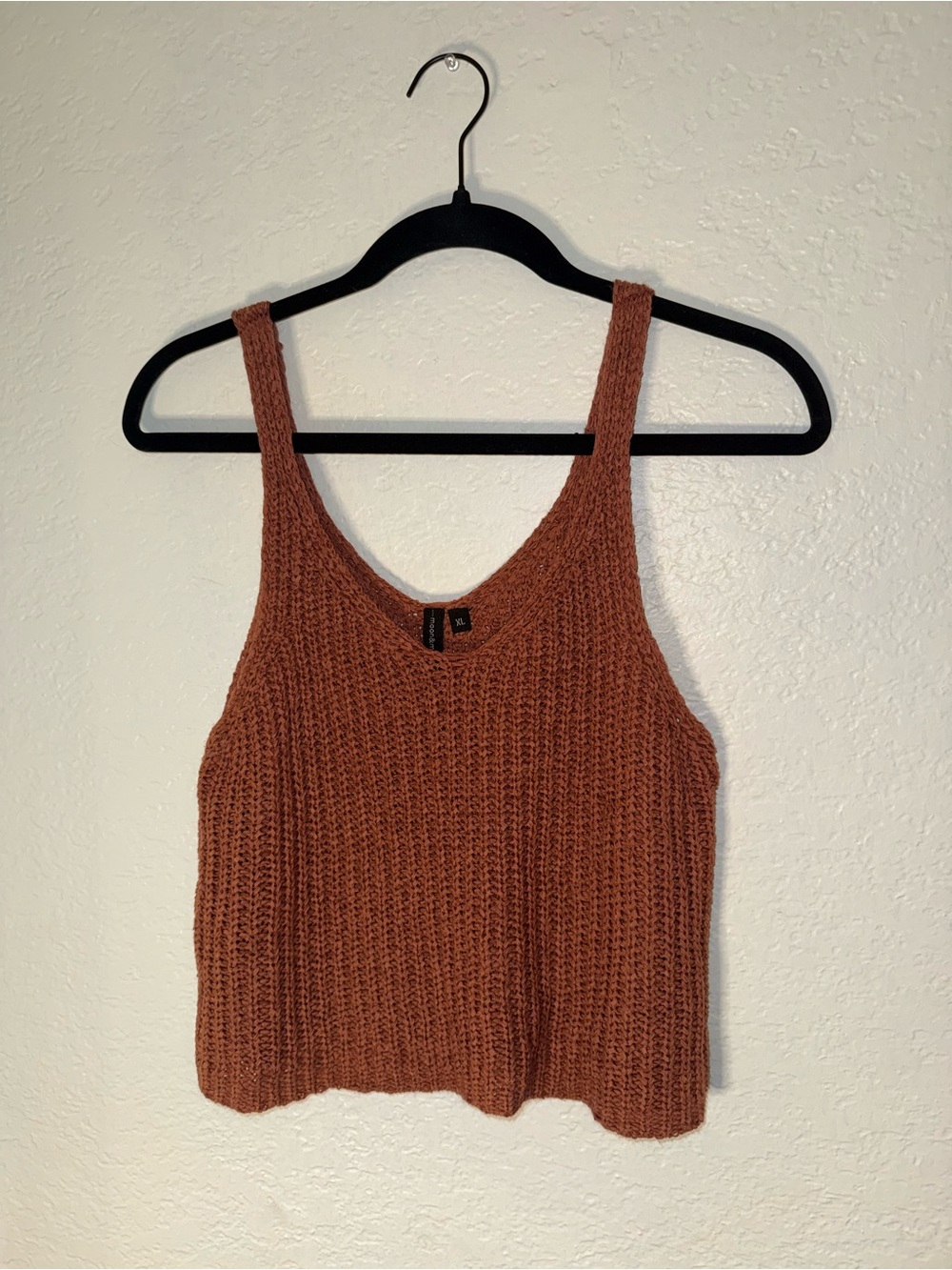 moon & madison Rust Knit Tank Top